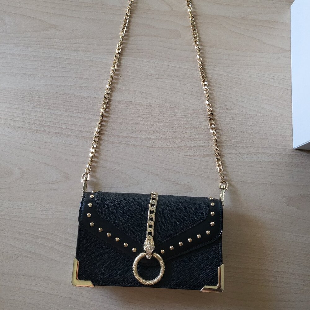Aldo black snake bag